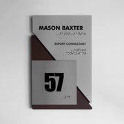 Табличка с номером и названием кабинета — "Creative" Дизайн