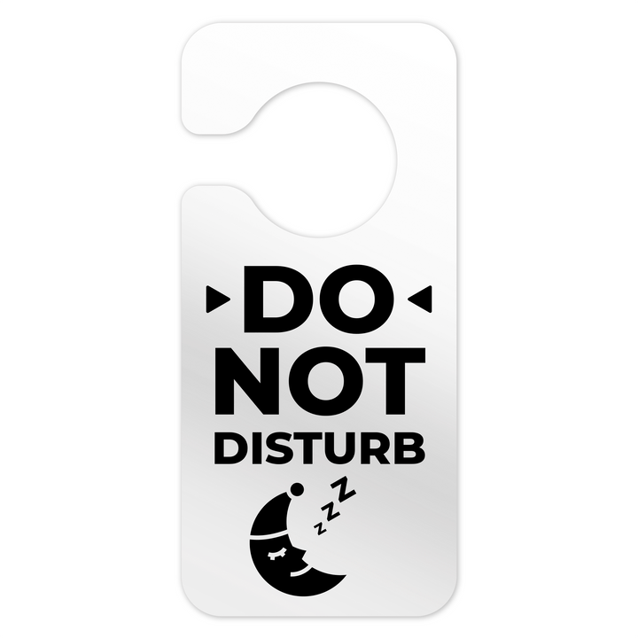 Door Signs - Don't Disturb Door Hanger - Clear Acrylic Door Signs - Don't Disturb Door Hanger - Clear Acrylic