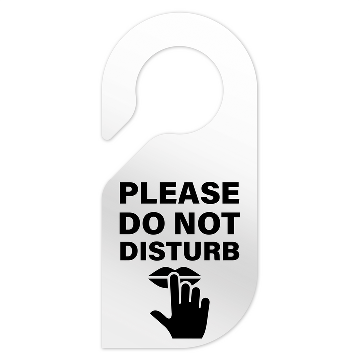 Door Signs - Do Not Disturb Door Sign - Clear Acrylic Door Signs - Do Not Disturb Door Sign - Clear Acrylic