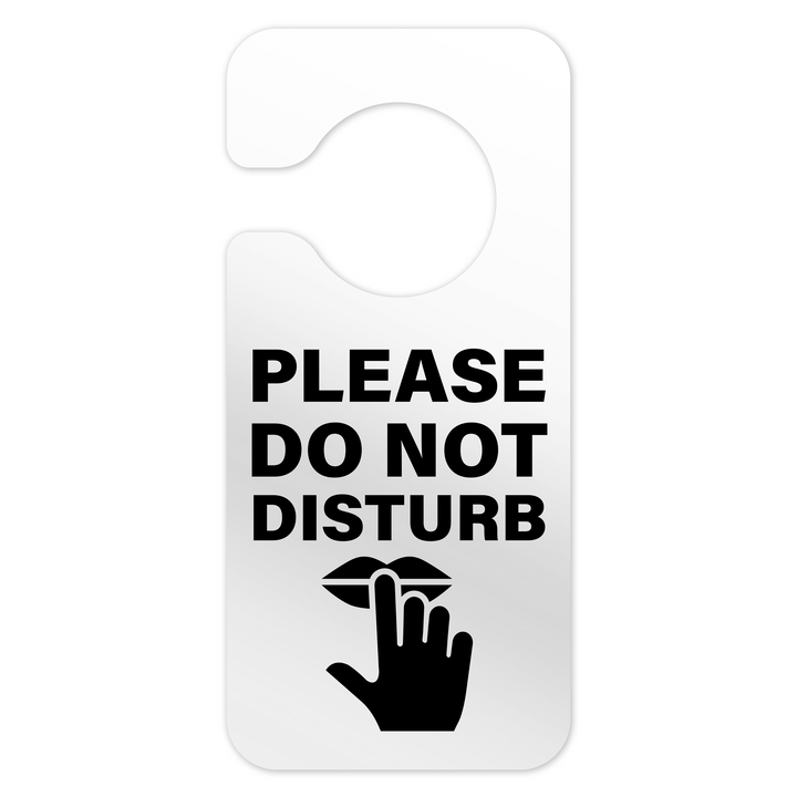 Door Signs - Do Not Disturb Hotel Sign - Clear Acrylic Door Signs - Do Not Disturb Hotel Sign - Clear Acrylic