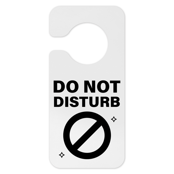 Door Signs - Don't Disturb Hotel Sign - Milk Acrylic Door Signs - Don't Disturb Hotel Sign - Milk Acrylic