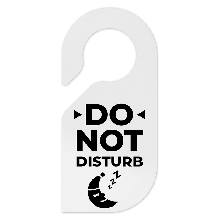 Door Signs - Don't Disturb Sign - Milk Acrylic Door Signs - Don't Disturb Sign - Milk Acrylic