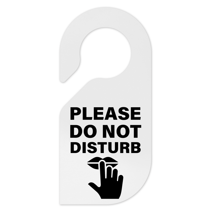 Door Signs - Don't Disturb Signage - Milk Acrylic Door Signs - Don't Disturb Signage - Milk Acrylic