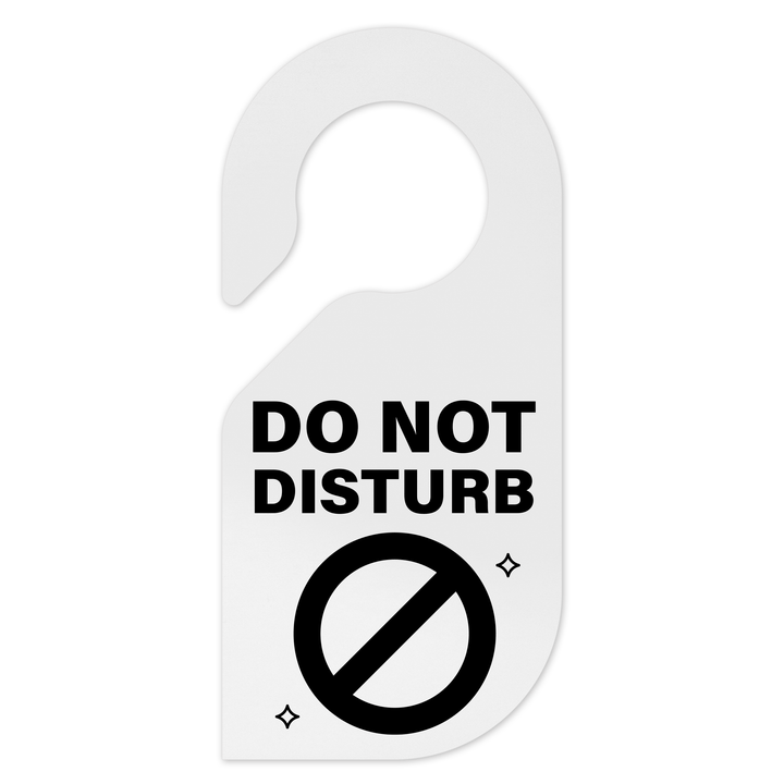 Door Signs - Do Not Disturb Hotel Sign - Milk Acrylic Door Signs - Do Not Disturb Hotel Sign - Milk Acrylic