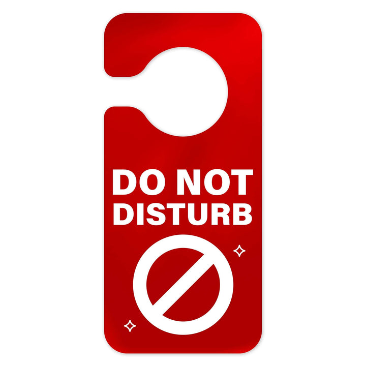 Door Signs - Don't Disturb Door Sign - Red Acrylic Door Signs - Don't Disturb Door Sign - Red Acrylic