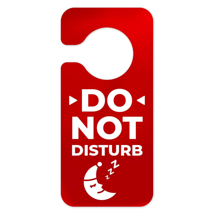 Door Signs - Do Not Disturb Door Sign - Red Acrylic Door Signs - Do Not Disturb Door Sign - Red Acrylic