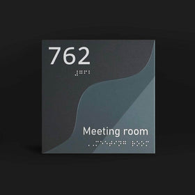 Акрилова табличка для переговорних "Meeting room" — Bold Style
