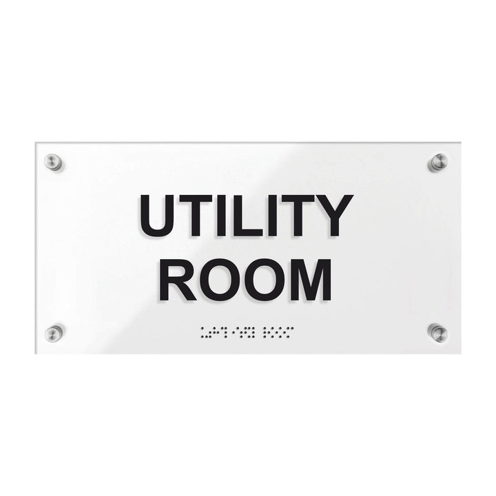 Utility Room Signs - Acrylic Door Plate "Classic" Design Utility Room Signs - Acrylic Door Plate "Classic" Design