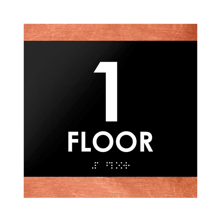 Floor Signs - 1st Floor Sign "Buro" Design Floor Signs - 1st Floor Sign "Buro" Design