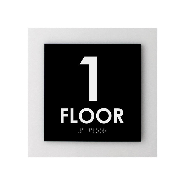 Floor Signs - 1st Floor Sign - Interior Acrylic Sign - "Simple" Design Floor Signs - 1st Floor Sign - Interior Acrylic Sign - "Simple" Design