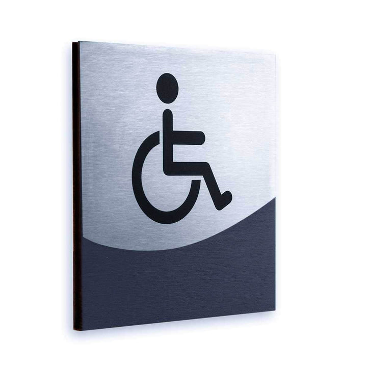 Wheelchair Door Sign for Restrooms Bathroom Signs Anthracite Gray Bsign Wheelchair Door Sign for Restrooms Bathroom Signs Anthracite Gray Bsign