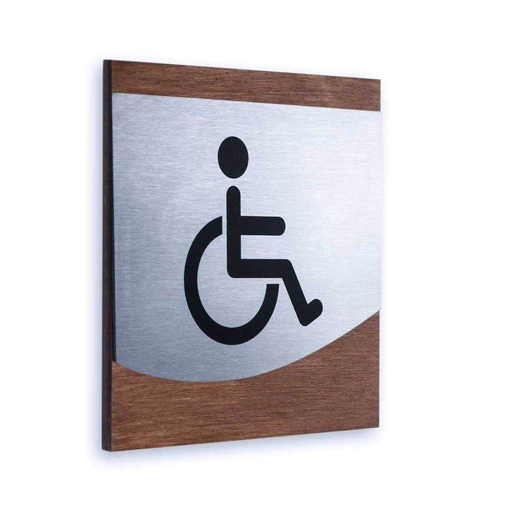 Steel Wheelchair Accessible Restroom Sign Bathroom Signs Indian Rosewood Bsign Steel Wheelchair Accessible Restroom Sign Bathroom Signs Indian Rosewood Bsign