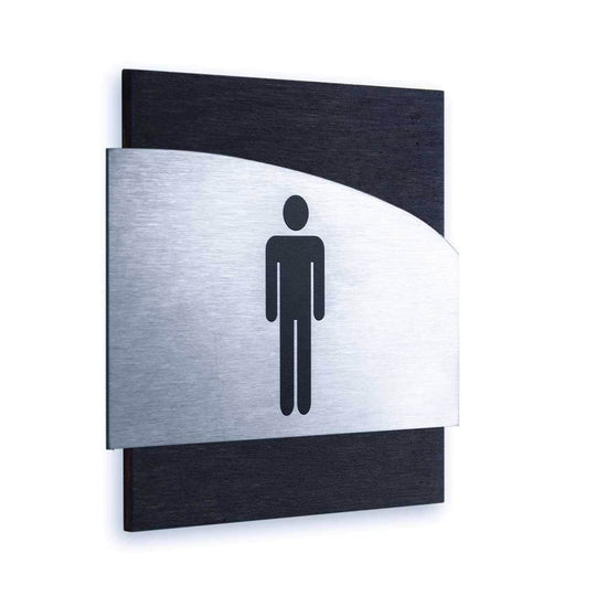 Steel Men Restroom Door Signs Bathroom Signs Dark Wenge Bsign Steel Men Restroom Door Signs Bathroom Signs Dark Wenge Bsign
