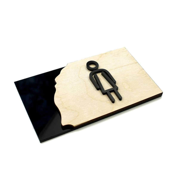 Women Restroom Signs Bathroom Signs Natural wood Bsign Women Restroom Signs Bathroom Signs Natural wood Bsign