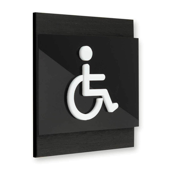 Interior Wheelchair Bathroom Door Sign Bathroom Signs Dark Wenge Bsign Interior Wheelchair Bathroom Door Sign Bathroom Signs Dark Wenge Bsign