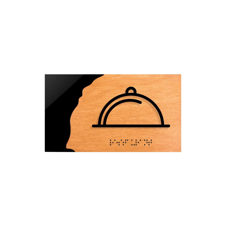 Табличка на дверь "Столовая": Дерево и акрил — "Sherwood" дизайн Табличка на дверь "Столовая": Дерево и акрил — "Sherwood" дизайн