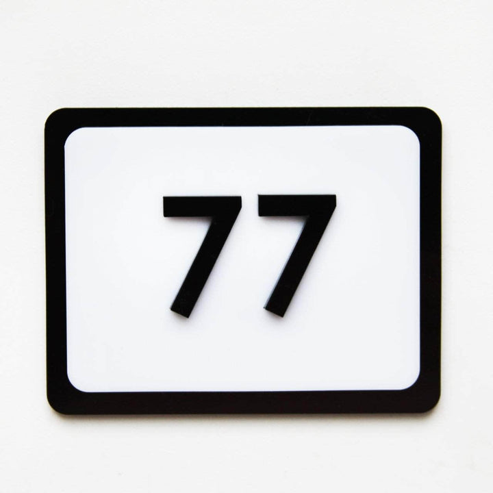 Acrylic Room Numbers Door Numbers white/black numbers Bsign Acrylic Room Numbers Door Numbers white/black numbers Bsign