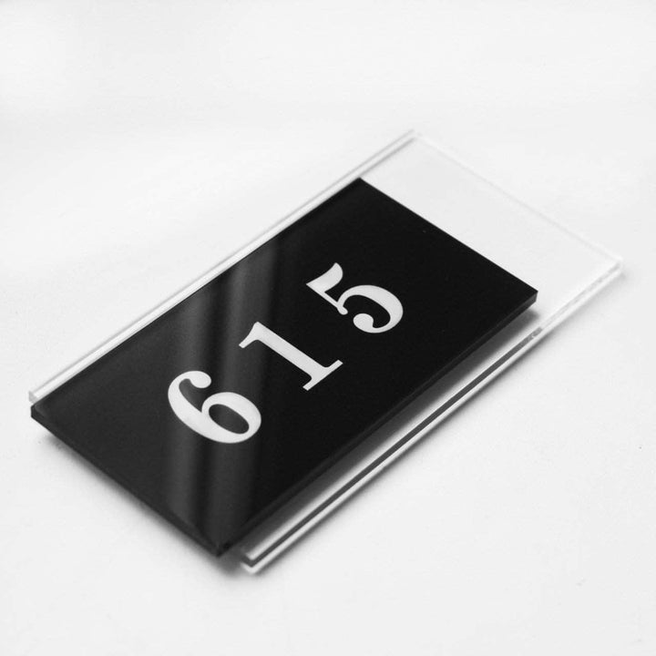 Acrylic Door Numbers Door Numbers black/white numbers Bsign Acrylic Door Numbers Door Numbers black/white numbers Bsign