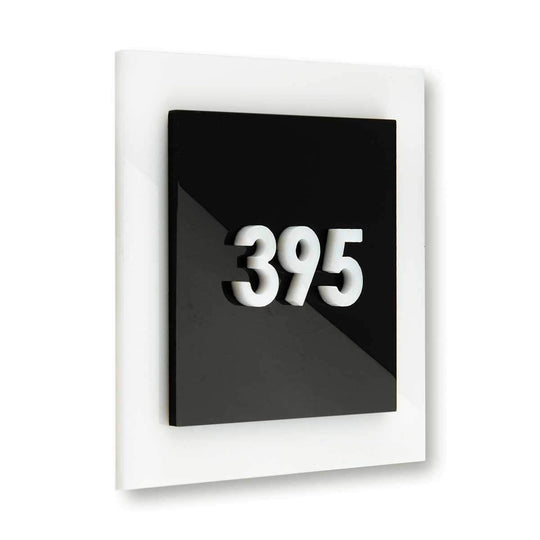 Acrylic Door Numbers Door Numbers black/white numbers Bsign Acrylic Door Numbers Door Numbers black/white numbers Bsign