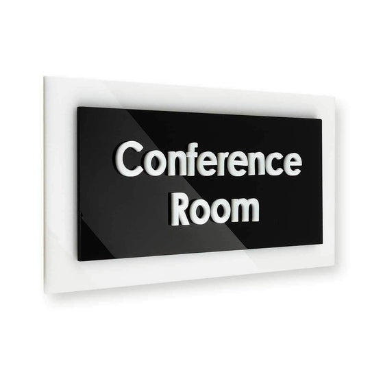 Acrylic Room Signs Door Signs black/white text Bsign Acrylic Room Signs Door Signs black/white text Bsign