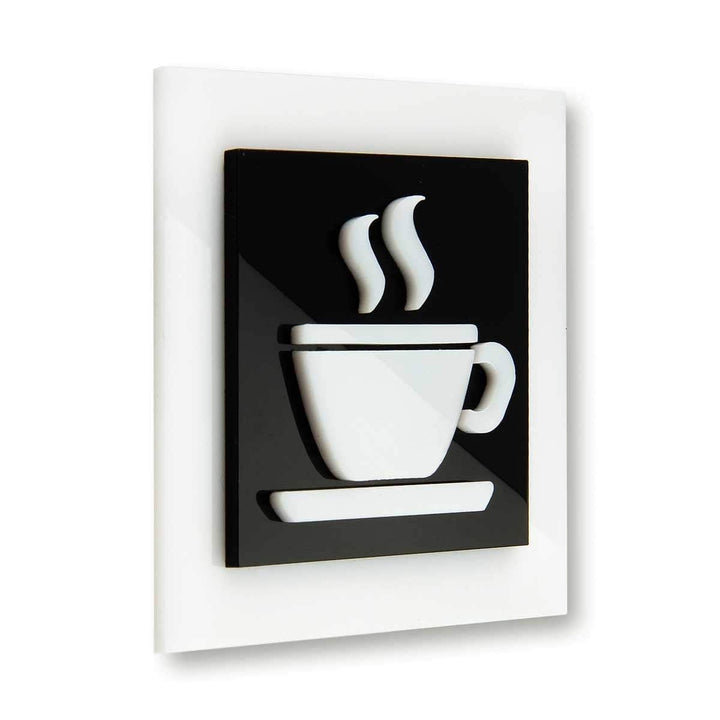 Acrylic Office Kitchen Sign Information signs black/white symbol Bsign Acrylic Office Kitchen Sign Information signs black/white symbol Bsign