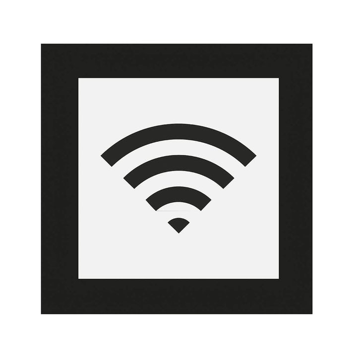 Acrylic Wi-Fi Sign for Waiting Room Information signs white/black symbol Bsign Acrylic Wi-Fi Sign for Waiting Room Information signs white/black symbol Bsign