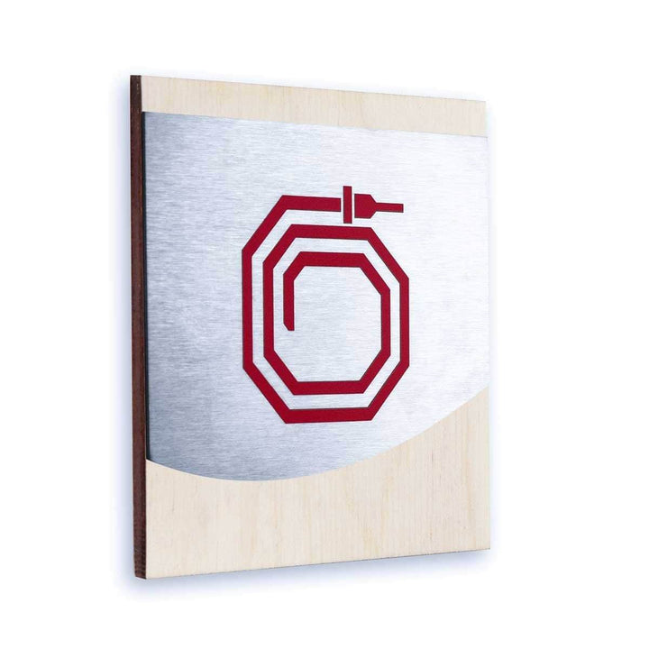 Hydrant Steel Wall Sign Information signs Natural wood Bsign Hydrant Steel Wall Sign Information signs Natural wood Bsign