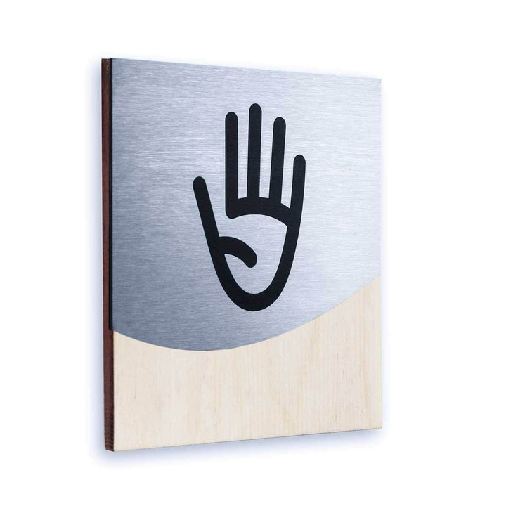 Staff Only Steel Office Door Plates Information signs Natural wood Bsign Staff Only Steel Office Door Plates Information signs Natural wood Bsign