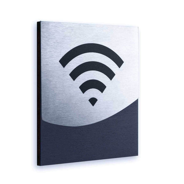 Steel Wi-Fi Signs Information signs Anthracite Gray Bsign Steel Wi-Fi Signs Information signs Anthracite Gray Bsign