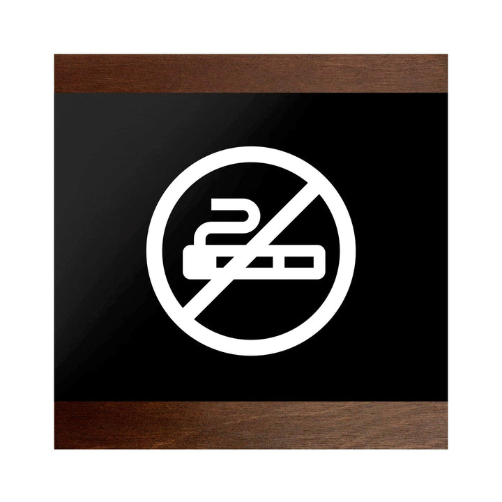 Табличка "Не курить": Дерево и акрил — "Buro" Дизайн Табличка "Не курить": Дерево и акрил — "Buro" Дизайн
