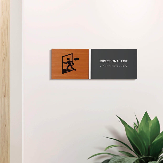 Door Signs Сustom name sign for office - Stairs Sign: Wood & Acrylic Plate — "Dragon" Design
