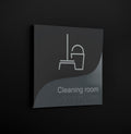 Information signs No Smoking Sign — Double Acrylic Door Plate — "Gray Calm" Design - Photo #8