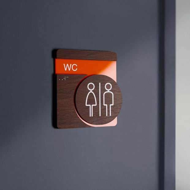 Bathroom Signs Men's Restroom Sign: "Genova" Design
