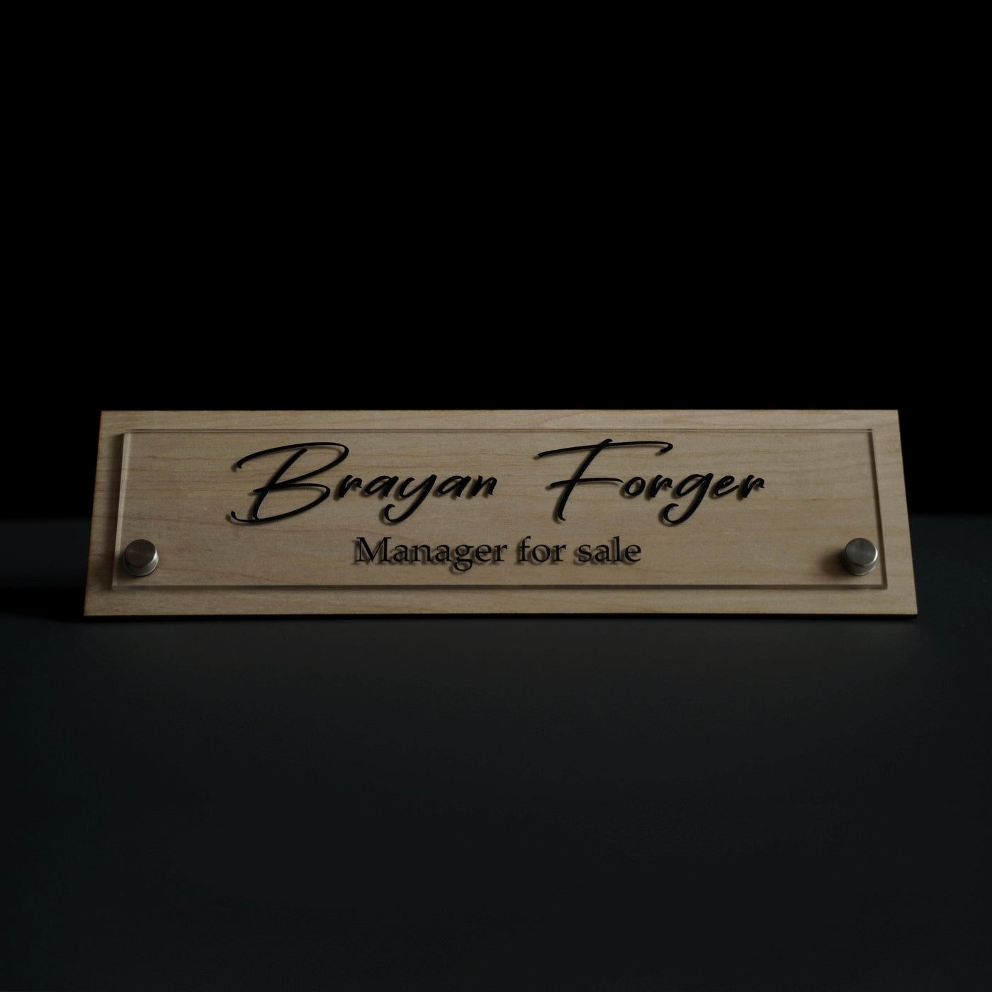 Desk sign Desk Name Sign - Office Decor