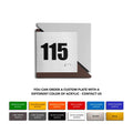 Door Numbers Door Number Sign: Wood & Stainless Steel Plate — "Creative" Design - Photo #7
