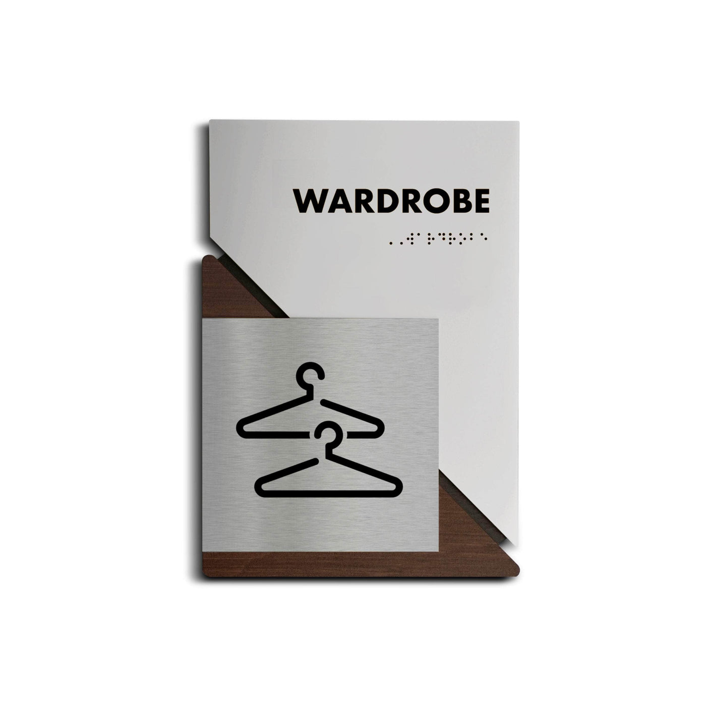 Information signs Wardrobe Closet Sign: Wood Sign — "Creative" Design