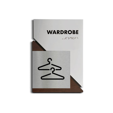 Information signs Wardrobe Closet Sign: Wood Sign — "Creative" Design - Photo #1