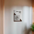Information signs Utility Room Door Sign - Wood Door Plate "Creative" Design - Photo #7