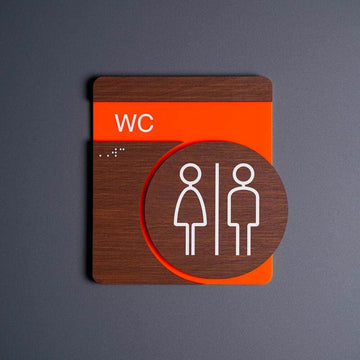 Information signs Wardrobe Closet Sign: Wood Sign — "Genova" Design - Photo #11