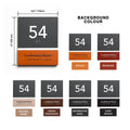 Door Numbers Door Number Sign: Wood & Acrylic Plate — "Dragon" Design - Photo #3