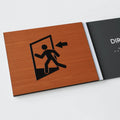 Door Signs Сustom name sign for office - Stairs Sign: Wood & Acrylic Plate — "Dragon" Design - Photo #4
