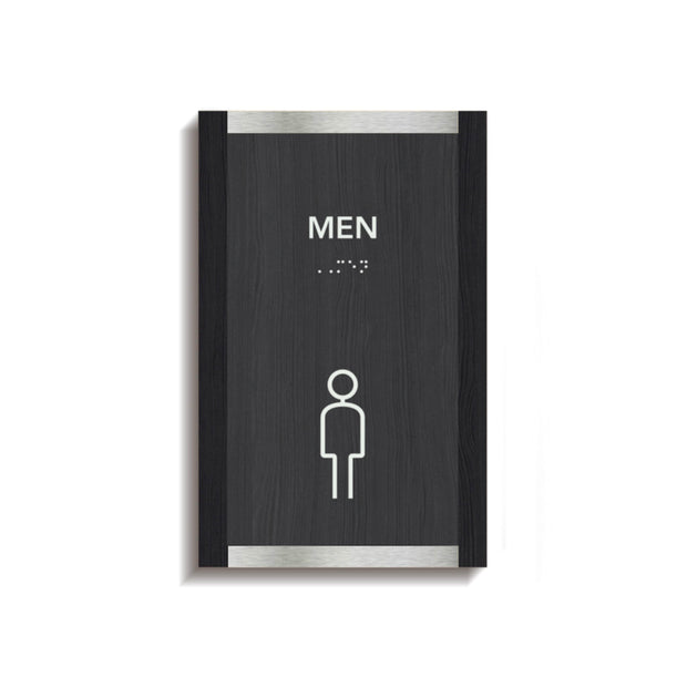 Bathroom Signs Men's Restroom Sign: "Otherside" Design