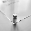a close up of a metal surface with a small object on it - Photo #9