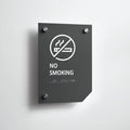 a no smoking sign on a white wall - Photo #4