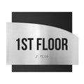 Floor Signs - Steel Sign For 1st Floor "Wave" Design - Photo #7