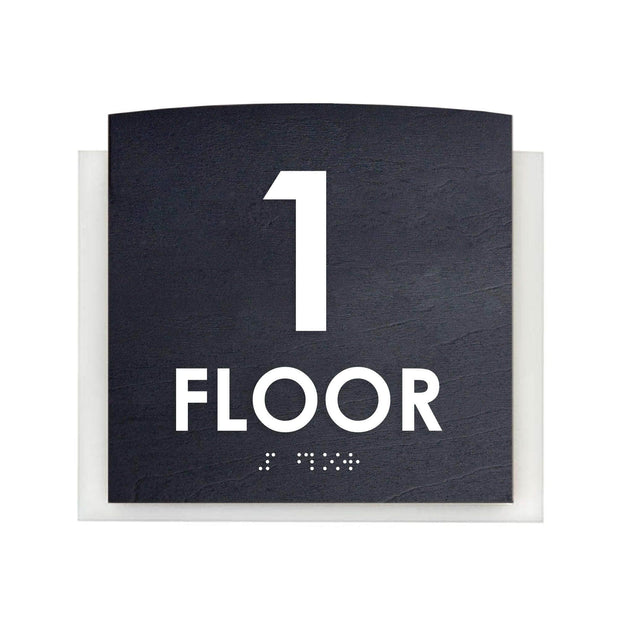 Floor Signs - Sign For 1st Floor "Scandza" Design