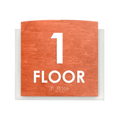 Floor Signs - Sign For 1st Floor "Scandza" Design