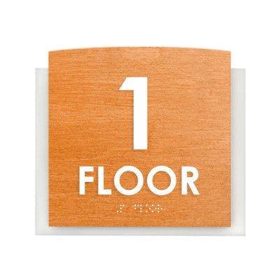 Floor Signs - Sign For 1st Floor "Scandza" Design