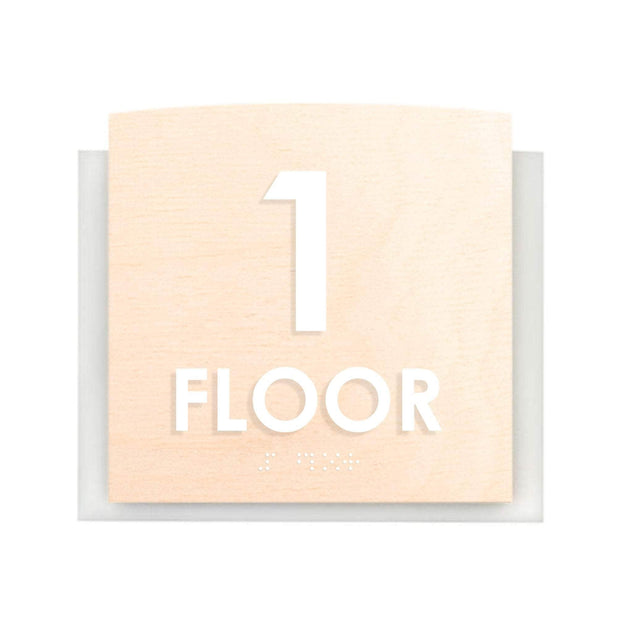 Floor Signs - Sign For 1st Floor "Scandza" Design