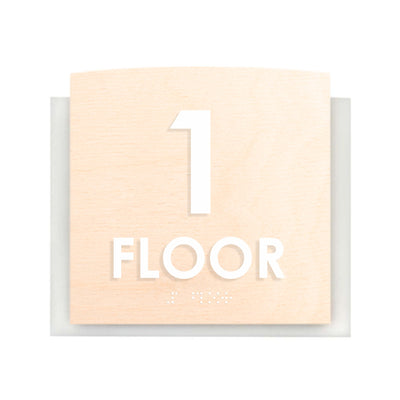 Floor Signs - Sign For 1st Floor "Scandza" Design